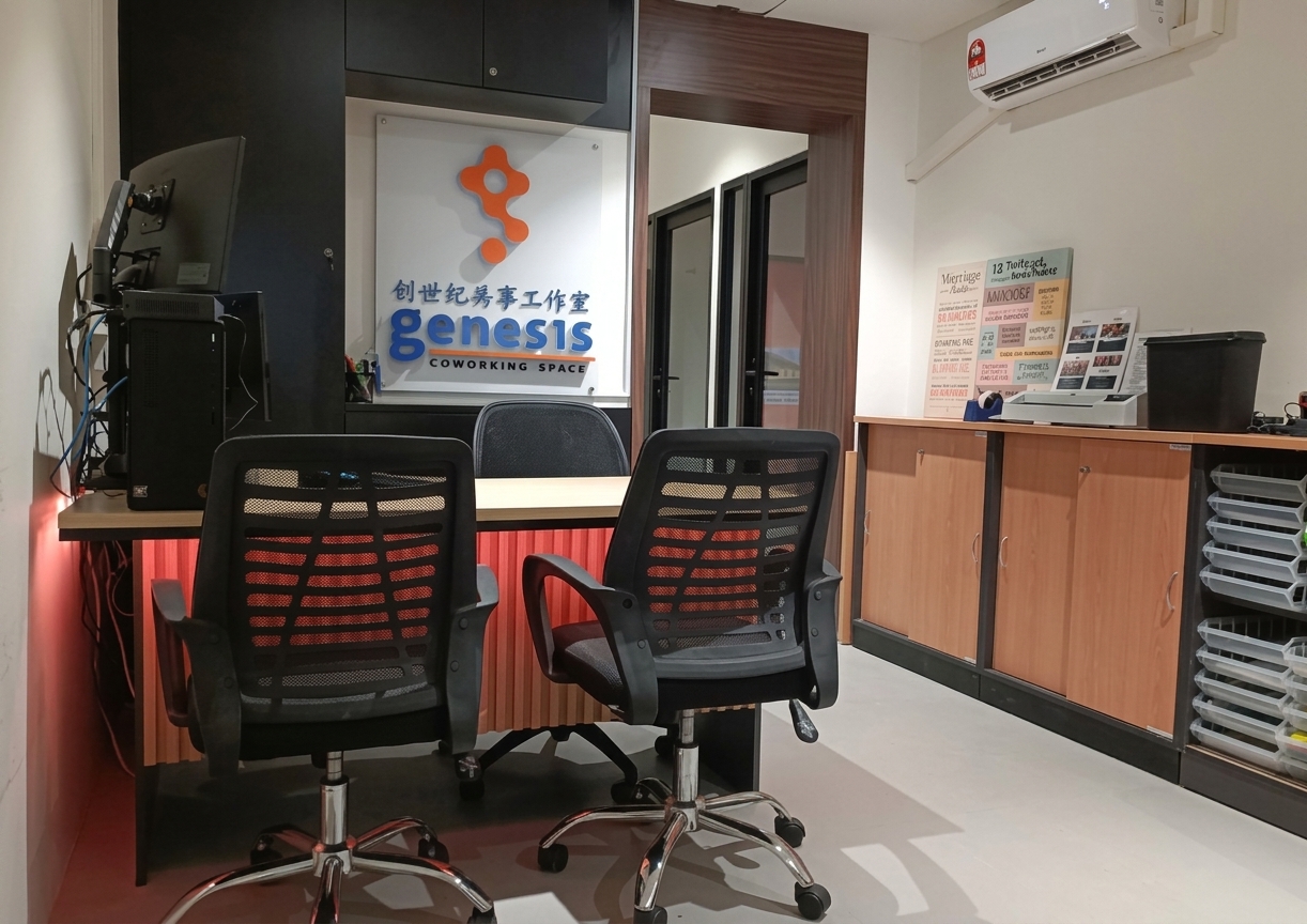 Genesis Coworking Space reception area